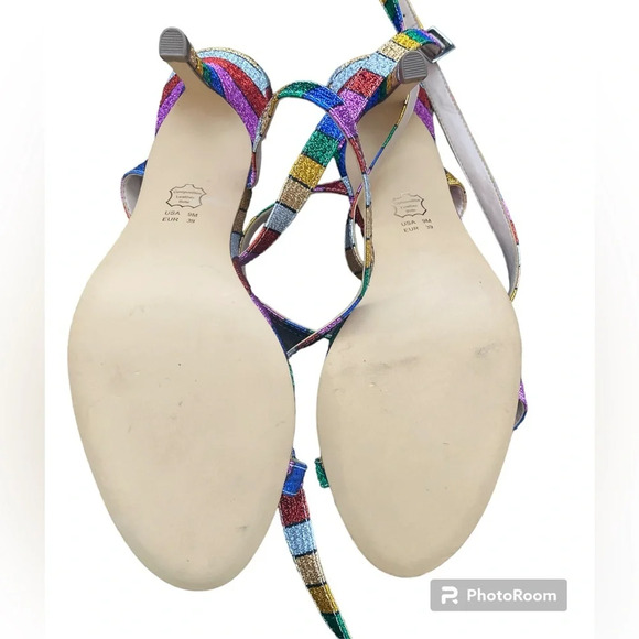 Nina Women’s Vanna Glitter Open Toe Sandals size 9M - Picture 4 of 6